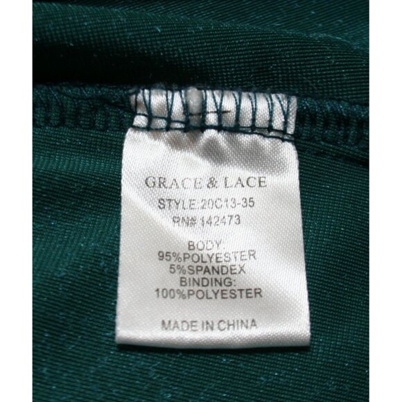 Grace & Lace Womens M Velvet Camisole Babydoll Top Green Lace Trim Y2K Romantic - Picture 4 of 5